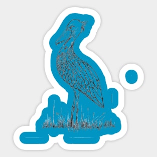 Shoebill (left side) Sticker